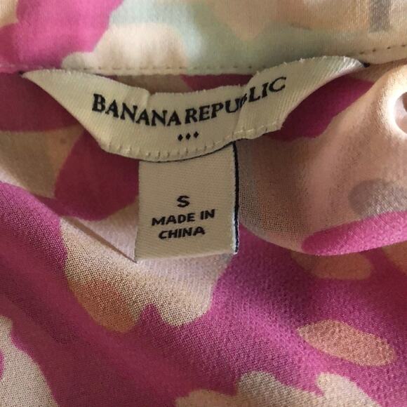 Banana Republic | Blouse with Ruched Sleeves Size S - Picture 7 of 11